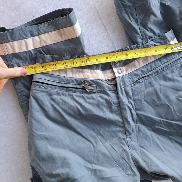 90s Vintage Retro Womens Session Waterproof 100% Nylon Ski Snow Pants Bibs SMALL - Picture 6 of 6